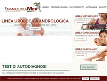 Tablet Screenshot of farmaceutica-mev.it
